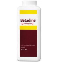 Desinfectie Betadine Jodium oplossing 100 mg/ml 500 ml kopen