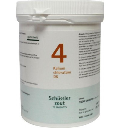 Pfluger Kalium chloratum 4 D6 Schussler 1000 tabletten