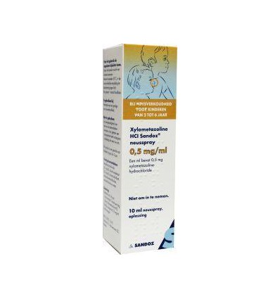 Sandoz Xylometazoline 0.5mg/ml spray 10 ml