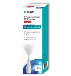 Sanias Xylometazoline HCI 1 mg spray 10 ml