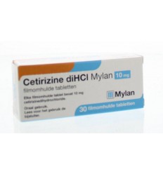 Hooikoorts Mylan Cetirizine DIHCL 10 mg 30 tabletten kopen
