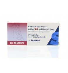Hooikoorts Sandoz Cinnarizine 25 mg 30 tabletten kopen