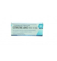 Hooikoorts Teva Cetirizine DI HCI 10 mg 7 tabletten kopen