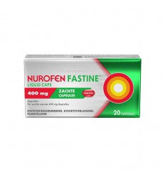 Pijnstillers Nurofen Fastine liquid caps 400 mg ibuprofen 20