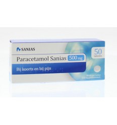 Pijnstillers Sanias Paracetamol 500 mg 50 tabletten kopen