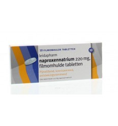 Pijnstillend Leidapharm Naproxen natrium 220 mg 10 tabletten