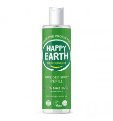 Happy Earth Pure deodorant spray cucumber matcha refill 300 ml