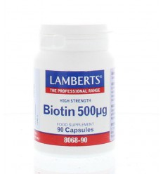 Vitamine B Lamberts Vitamine B8 500 mcg (biotine) 90 vcaps kopen