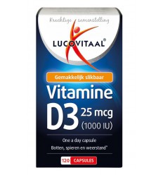 Vitamine D Lucovitaal Vitamine D3 25 mcg 120 capsules kopen