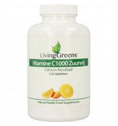 Vitamines Livinggreens Vitamine C 1000 calcium ascorbaat 120