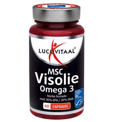 Vetzuren Lucovitaal MSC Visolie omega 3 60 capsules kopen