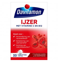 Davitamon IJzer met B12 33 tabletten