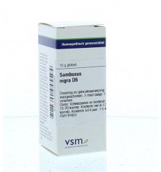 Artikel 4 enkelvoudig VSM Sambucus nigra D6 10 gram kopen