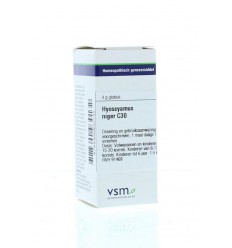 Artikel 4 enkelvoudig VSM Hyoscyamus niger C30 4 gram kopen