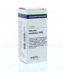 VSM Hydrastis canadensis 200K 4 gram globuli