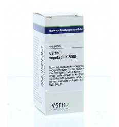 VSM Carbo vegetabilis 200K 4 gram globuli