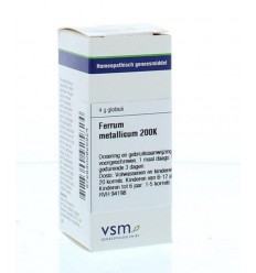 VSM Ferrum metallicum 200K 4 gram globuli