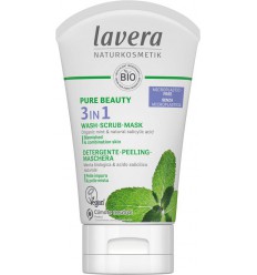 Lavera Pure Beauty 3-in-1 reiniger - peeling - masker EN- 125 ml