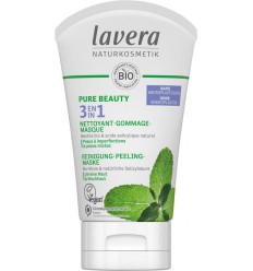 Lavera Pure Beauty 3-in-1 reiniger - peeling - masker FR- 125 ml