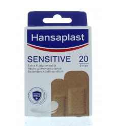 Hansaplast Sensitive skintone medium 20 stuks
