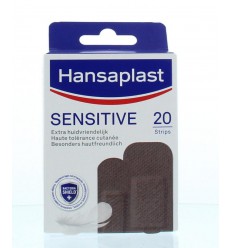 Hansaplast Sensitive skintone medium dark 20 stuks