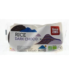 Lima Rijstwafels pure chocolade biologisch 100 gram