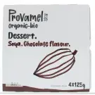 Provamel Dessert choco rietsuiker 125 gram biologisch 4 stuks