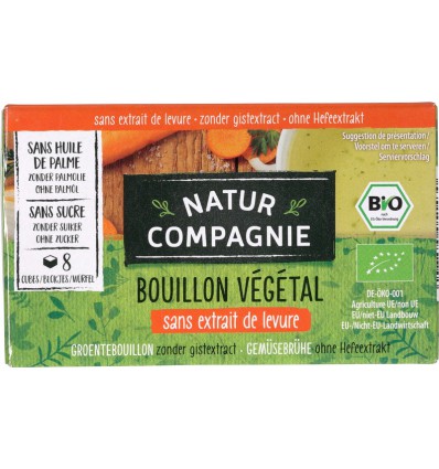 Bouillon & Aroma Natur Compagnie Groentebouillon zonder gist biologisch 8 stuks kopen