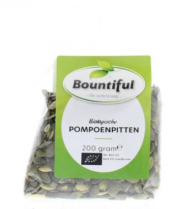 Pompoenzaad Bountiful Pompoenpitten biologisch 200 gram kopen