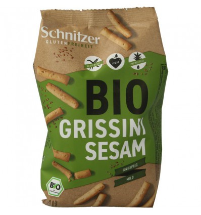 Natuurvoeding Schnitzer Grissini sesam biologisch 100 gram kopen