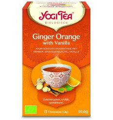 Yogi Tea Ginger orange vanilla biologisch 17 zakjes