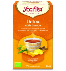 Thee Yogi Tea Detox with lemon 17 zakjes kopen