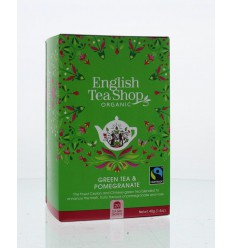 English Tea Shop Green tea pomegranate 20 zakjes