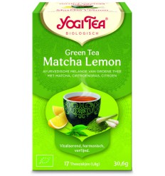 Yogi Tea Green tea matcha lemon biologisch 17 zakjes