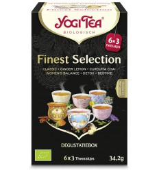 Thee Yogi Tea Finest selection 3x 6 stuks 18 zakjes kopen