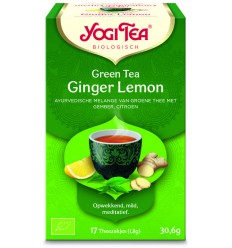 Yogi Tea Green tea ginger lemon biologisch 17 zakjes