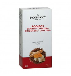 Jacob Hooy Rooibos gember curcuma thee 12 zakjes