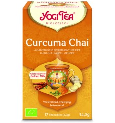 Thee Yogi Tea Curcuma / turmeric chai tea 17 zakjes kopen