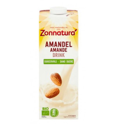Zonnatura Amandel drink ongezoet 1 liter