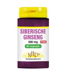 Supplementen NHP Siberische ginseng 500 mg puur 60 vcaps kopen