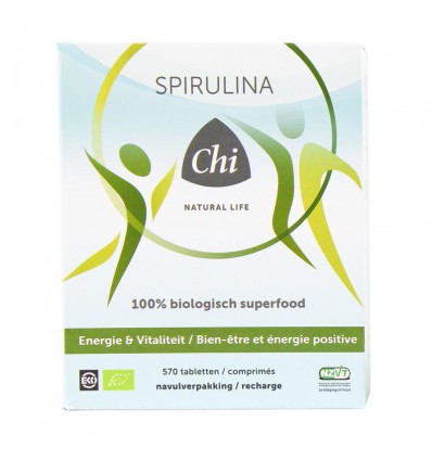 Spirulina Chi Natural Life navul biologisch 570 tabletten kopen