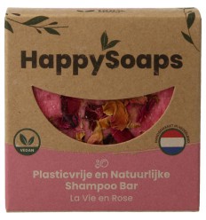 Happysoaps Shampoo bar la vie en rose 70 gram