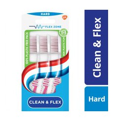 Aquafresh Tandenborstel clean & flex hard 3 stuks
