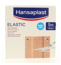 Hansaplast Elastic family 5 m x 6 cm kopen