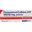 Healthypharm Paracetamol 500 mg coffeine 20 tabletten