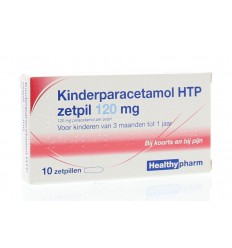 Healthypharm Paracetamol kind 120 mg 10 zetpillen