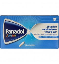 Panadol junior 500 mg 10 zetpillen kopen
