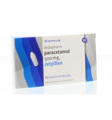 Leidapharm Paracetamol 500 mg 10 zetpillen kopen