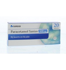 Sanias Paracetamol 500 mg 20 stuks