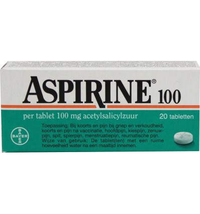 Aspirine 100 mg 20 tabletten kopen